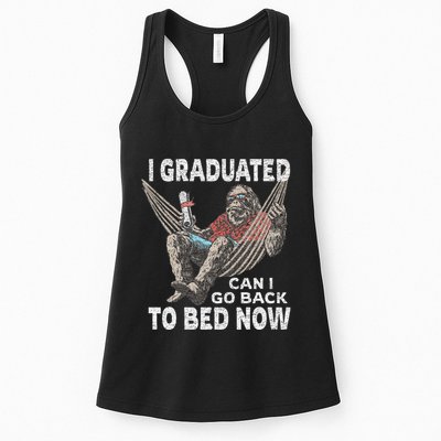 Funny Graduation I Graduated Can I Go Back To Bed Now Womens Tank Top