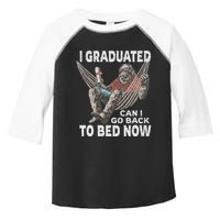 Funny Graduation I Graduated Can I Go Back To Bed Now Toddler Fine Jersey T-Shirt