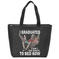 Funny Graduation I Graduated Can I Go Back To Bed Now Zip Tote Bag