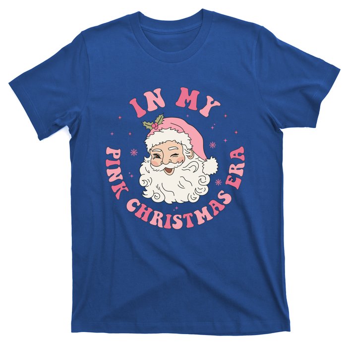 Funny Groovy In My Pink Christmas Era Xmas Gift T-Shirt