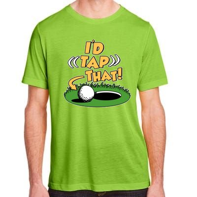 Funny Golfing Id Tap That Adult ChromaSoft Performance T-Shirt