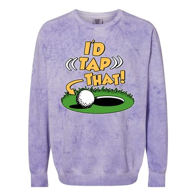 Funny Golfing Id Tap That Colorblast Crewneck Sweatshirt