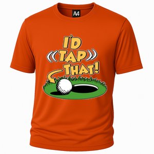 Funny Golfing Id Tap That Cooling Performance Crew T-Shirt