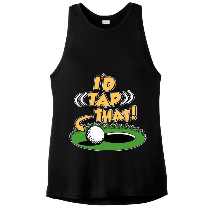 Funny Golfing Id Tap That Ladies PosiCharge Tri-Blend Wicking Tank