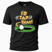Funny Golfing Id Tap That Cooling Performance Crew T-Shirt