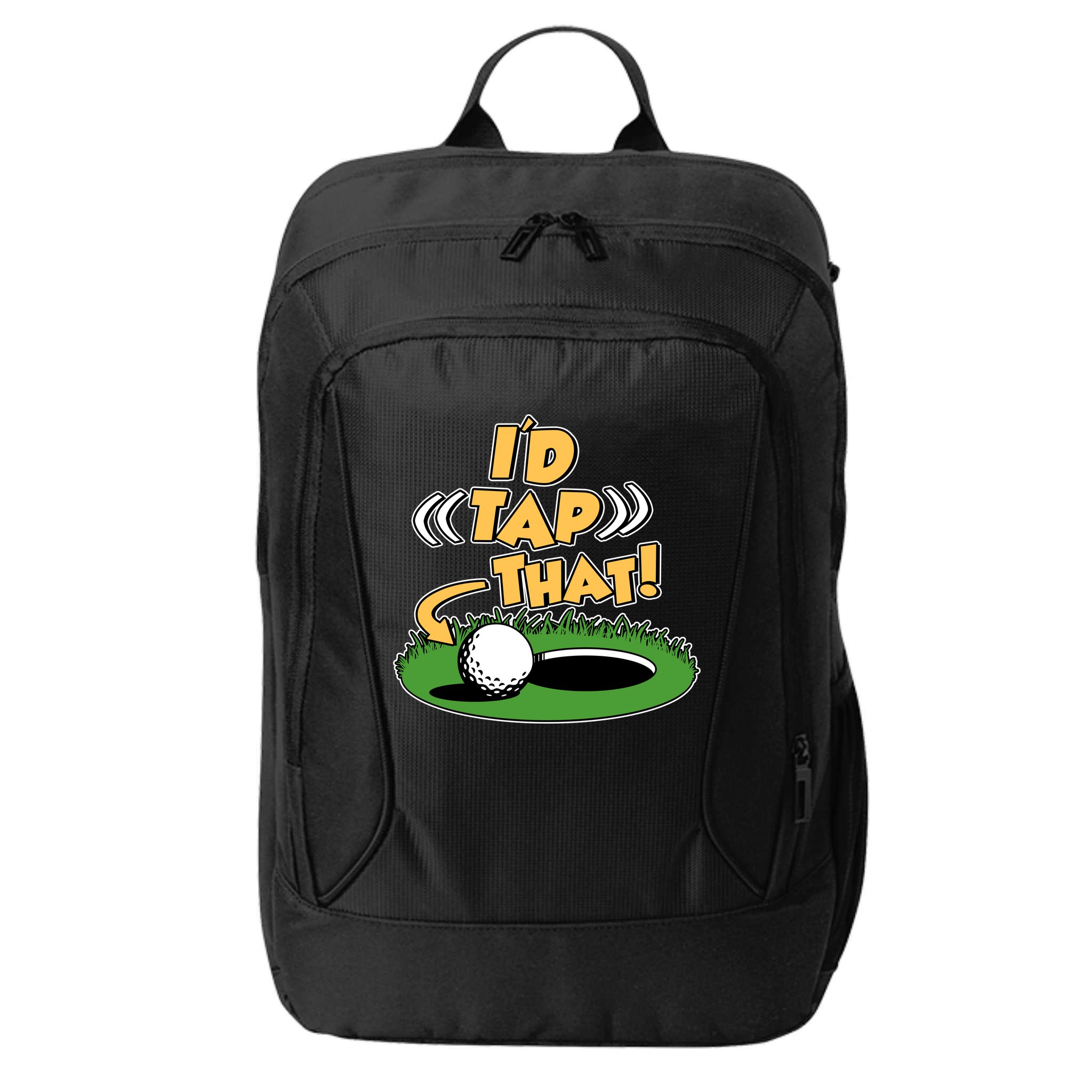 Funny Golfing Id Tap That City Backpack