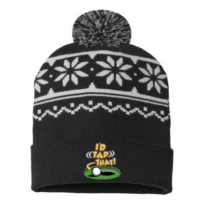 Funny Golfing Id Tap That USA-Made Snowflake Beanie