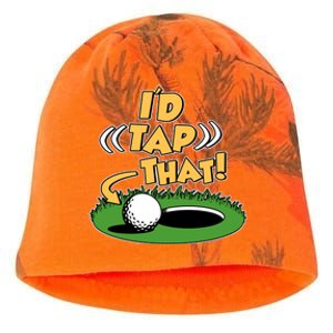 Funny Golfing Id Tap That Kati - Camo Knit Beanie