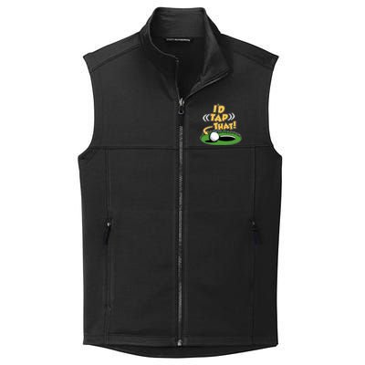 Funny Golfing Id Tap That Collective Smooth Fleece Vest