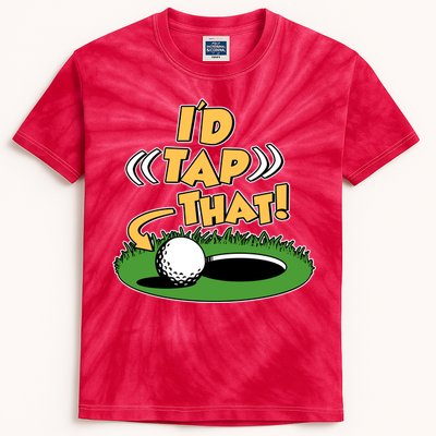 Funny Golfing Id Tap That Kids Tie-Dye T-Shirt