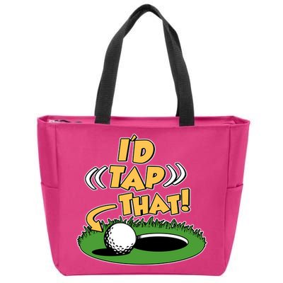 Funny Golfing Id Tap That Zip Tote Bag
