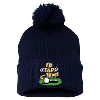 Funny Golfing Id Tap That Pom Pom 12in Knit Beanie