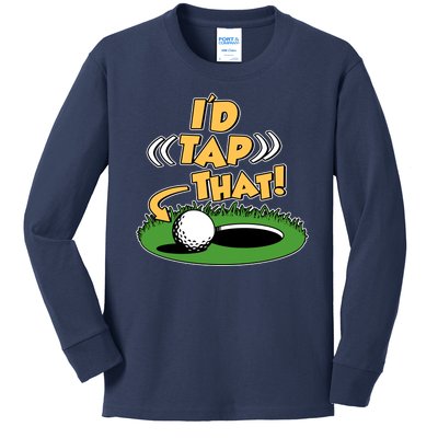 Funny Golfing Id Tap That Kids Long Sleeve Shirt