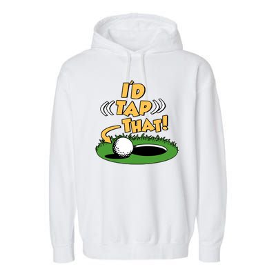 Funny Golfing Id Tap That Garment-Dyed Fleece Hoodie