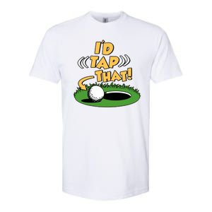 Funny Golfing Id Tap That Softstyle CVC T-Shirt