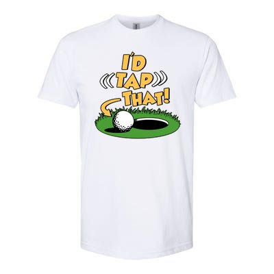 Funny Golfing Id Tap That Softstyle® CVC T-Shirt