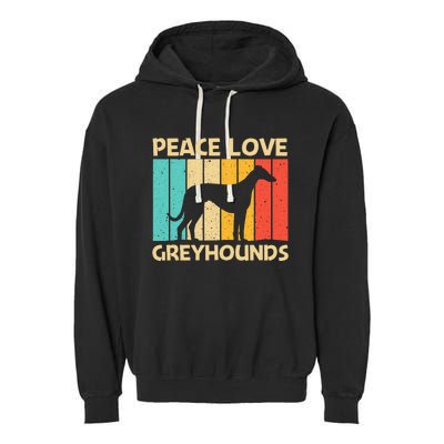 Funny Greyhound Italian Greyhound Rescue Dog Garment-Dyed Fleece Hoodie