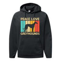 Funny Greyhound Italian Greyhound Rescue Dog Performance Fleece Hoodie