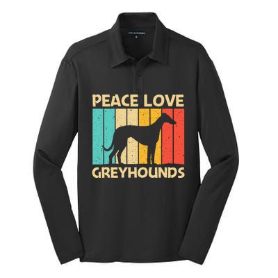 Funny Greyhound Italian Greyhound Rescue Dog Silk Touch Performance Long Sleeve Polo