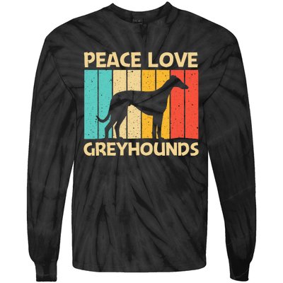 Funny Greyhound Italian Greyhound Rescue Dog Tie-Dye Long Sleeve Shirt