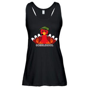 Funny Gobblegool Italian Gobble Turkey Day Fall Thanksgiving Ladies Essential Flowy Tank