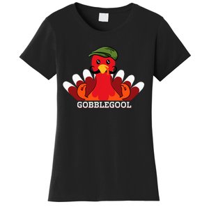 Funny Gobblegool Italian Gobble Turkey Day Fall Thanksgiving Women's T-Shirt