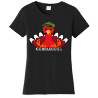 Funny Gobblegool Italian Gobble Turkey Day Fall Thanksgiving Women's T-Shirt