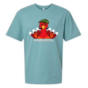 Funny Gobblegool Italian Gobble Turkey Day Fall Thanksgiving Sueded Cloud Jersey T-Shirt