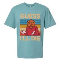 Funny Guess I'll Die Meme DnD Dice Dungeon And Dragons Fan Sueded Cloud Jersey T-Shirt