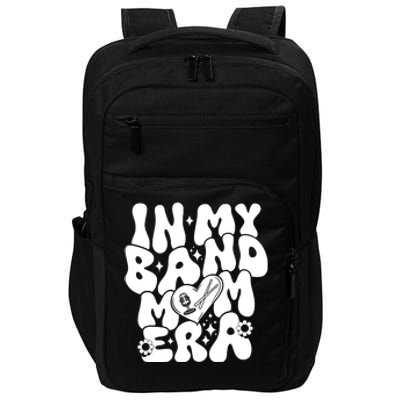 Funny Groovy In My Band Mom Era Trendy Band Mom Gift Impact Tech Backpack