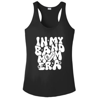 Funny Groovy In My Band Mom Era Trendy Band Mom Gift Ladies PosiCharge Competitor Racerback Tank