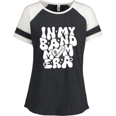 Funny Groovy In My Band Mom Era Trendy Band Mom Gift Enza Ladies Jersey Colorblock Tee