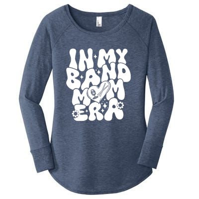 Funny Groovy In My Band Mom Era Trendy Band Mom Gift Women's Perfect Tri Tunic Long Sleeve Shirt