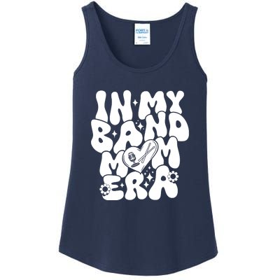 Funny Groovy In My Band Mom Era Trendy Band Mom Gift Ladies Essential Tank