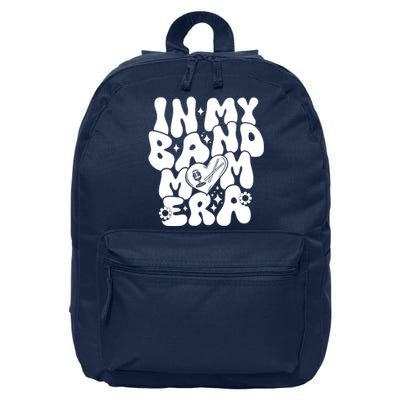 Funny Groovy In My Band Mom Era Trendy Band Mom Gift 16 in Basic Backpack