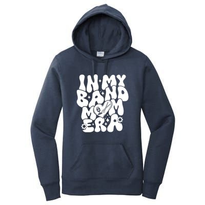 Funny Groovy In My Band Mom Era Trendy Band Mom Gift Women's Pullover Hoodie