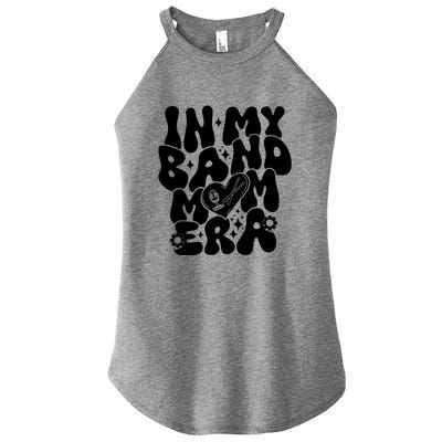 Funny Groovy In My Band Mom Era Trendy Band Mom Gift Women's Perfect Tri Rocker Tank