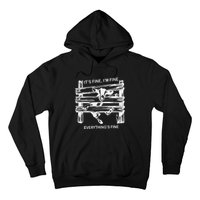 Funny Goat It's Fine I'm Fine Everything Is Fine Hoodie