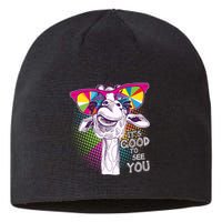 Funny Giraffe It's Good To See You Sustainable Beanie