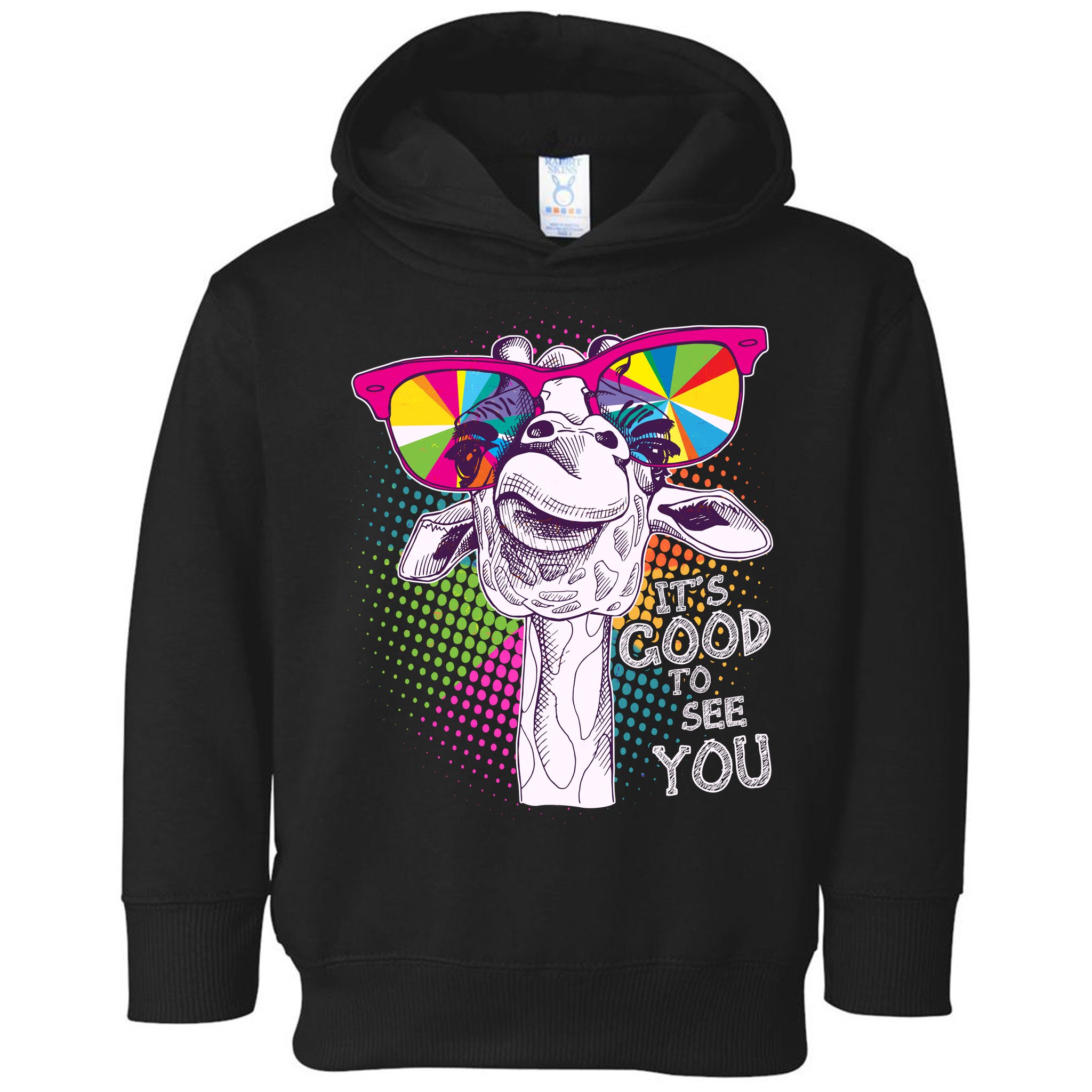 Funny Giraffe It's Good To See You Toddler Hoodie