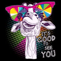 Funny Giraffe It's Good To See You Toddler Hoodie