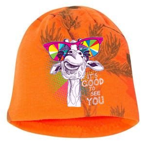 Funny Giraffe It's Good To See You Kati - Camo Knit Beanie