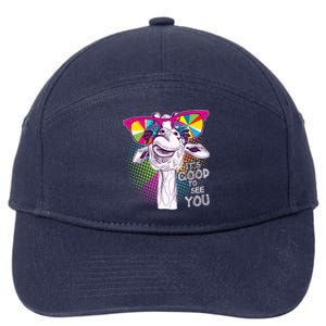 Funny Giraffe It's Good To See You 7-Panel Snapback Hat