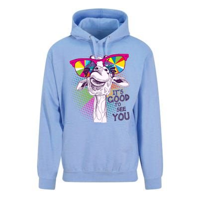 Funny Giraffe It's Good To See You Unisex Surf Hoodie