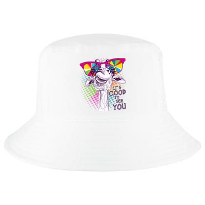 Funny Giraffe It's Good To See You Cool Comfort Performance Bucket Hat