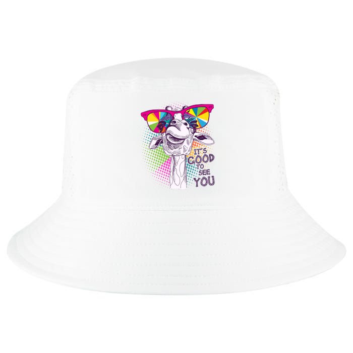 Funny Giraffe It's Good To See You Cool Comfort Performance Bucket Hat