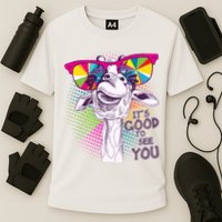 Funny Giraffe It's Good To See You Performance Shirt