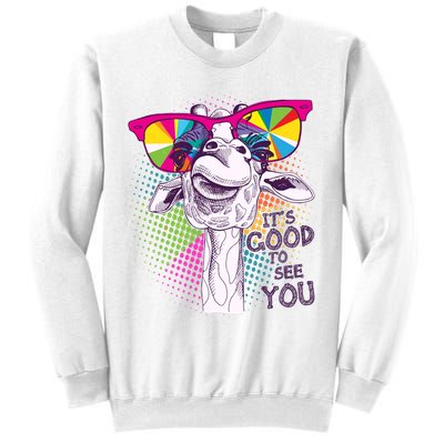 Funny Giraffe It's Good To See You Sweatshirt