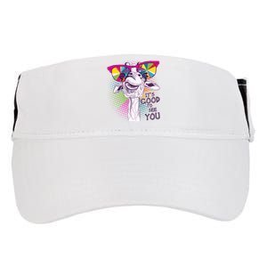 Funny Giraffe It's Good To See You Adult Drive Performance Visor