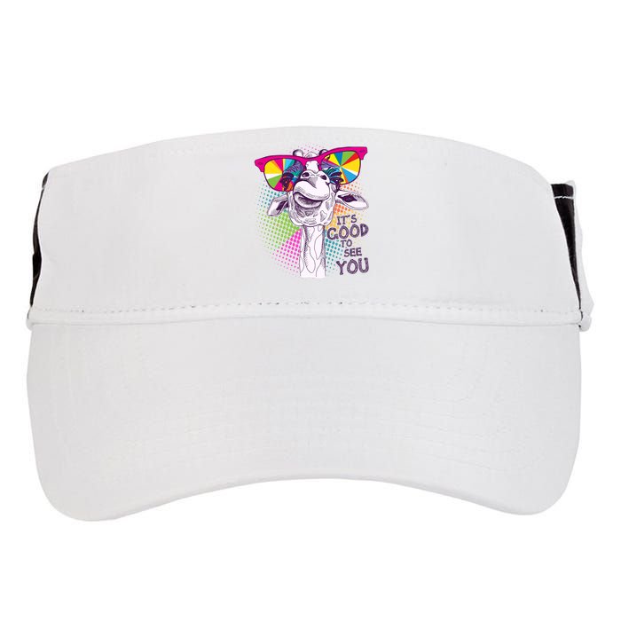 Funny Giraffe It's Good To See You Adult Drive Performance Visor